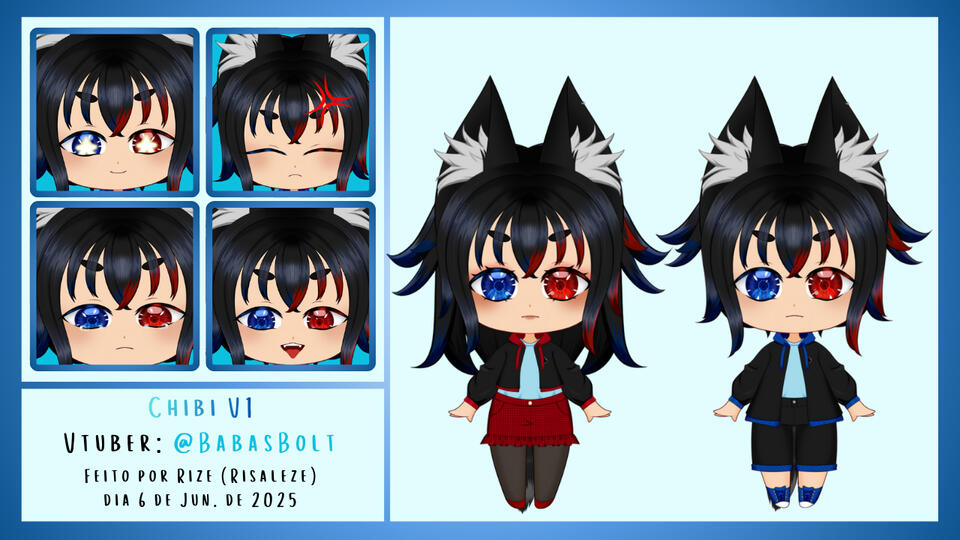 Vtuber lobo 2 em 1